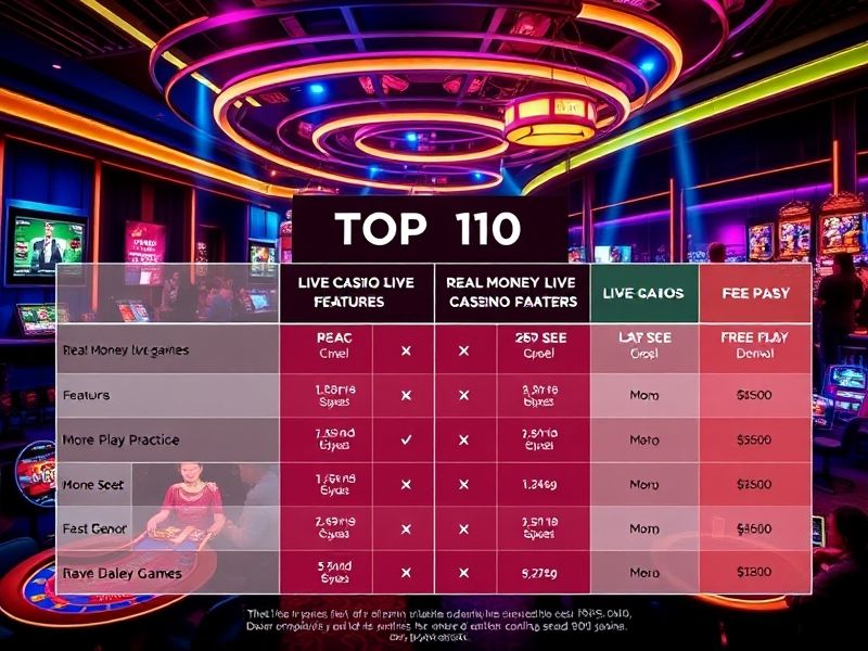 Explore the live casino top 10 list for 2024. Find expert-reviewed live dealer casinos, real money gaming options, and the latest trends in online casino entertainment.